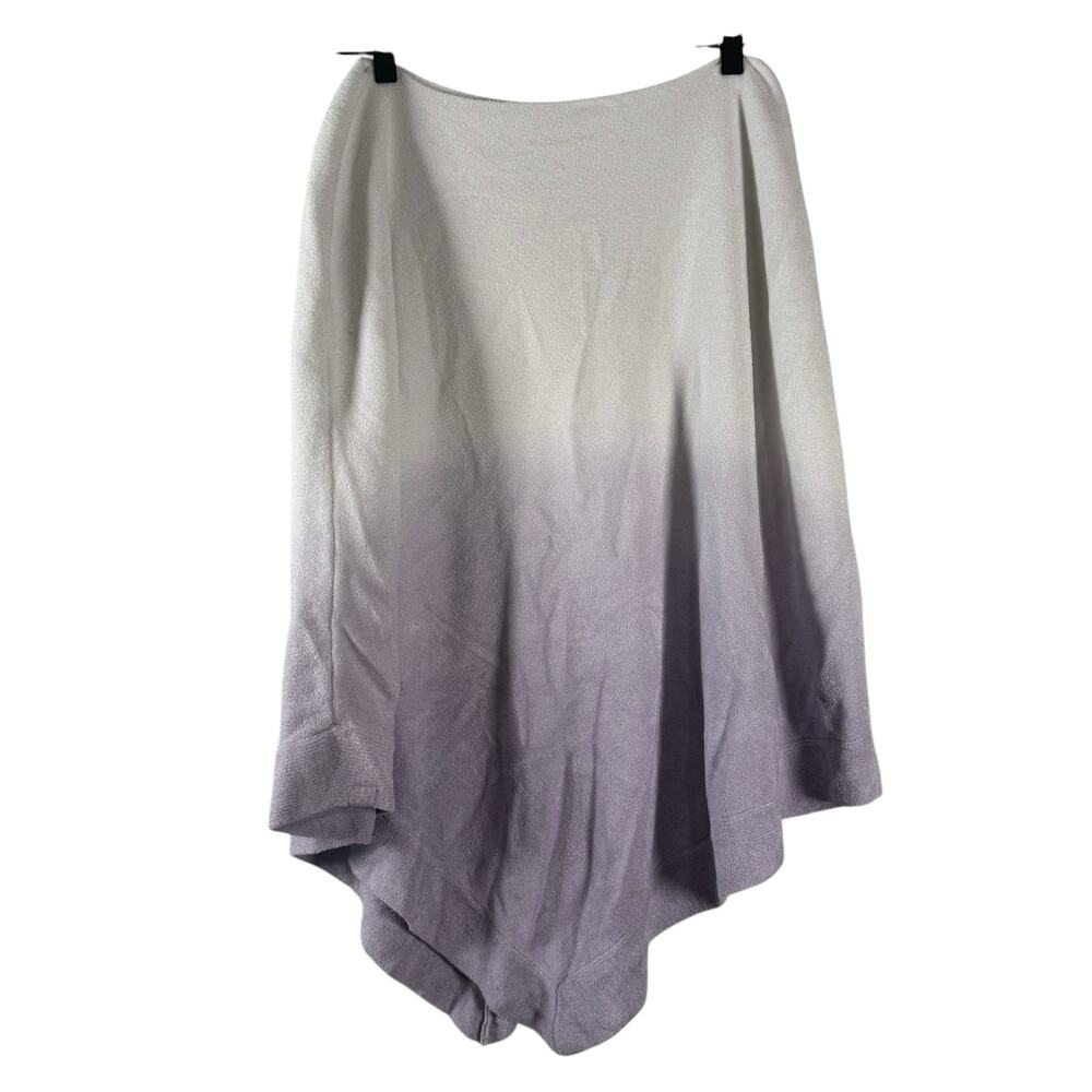 Barefoot Dreams CozyChic Ultra Lite Ombre Ocean Breeze Poncho Purple OS Plus
